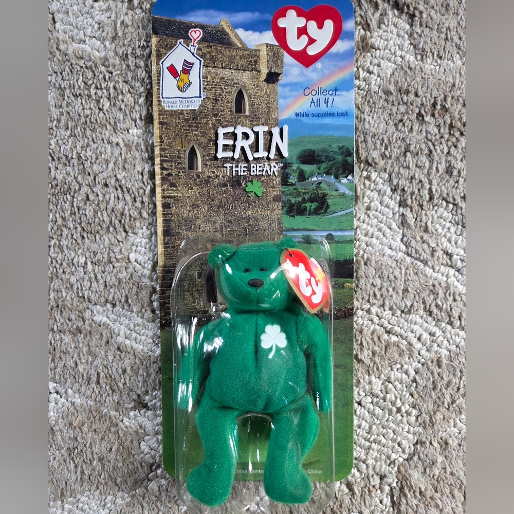 TY Beanie Babies McDonalds International - Erin The Bear